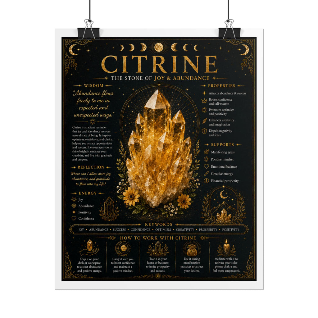 Citrine: Claiming Your Light | Crystal Wisdom Fine Art Print