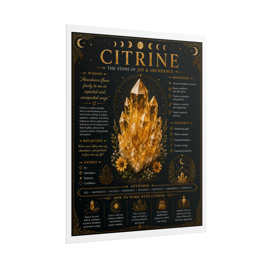Citrine: Claiming Your Light | Crystal Wisdom Fine Art Print