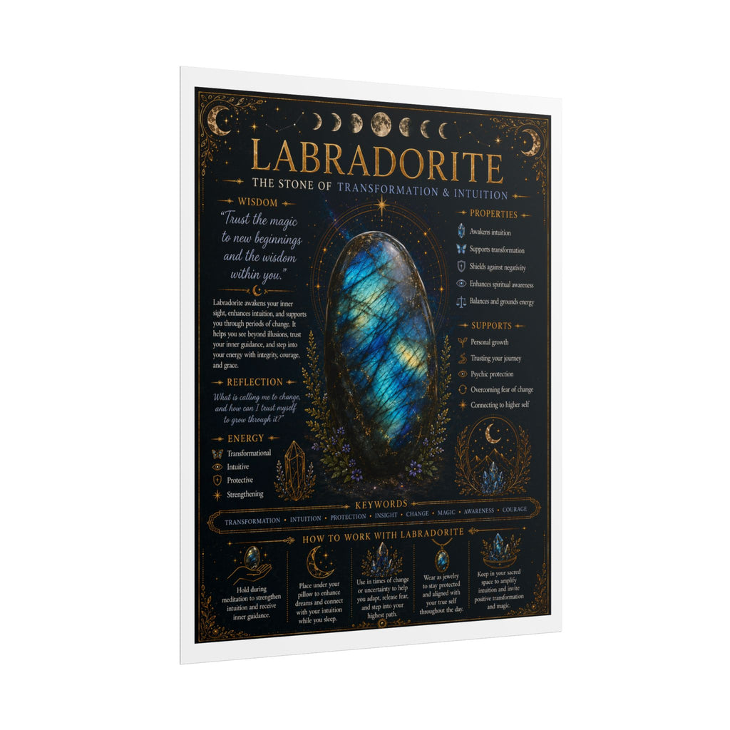 Labradorite: Trusting Who You're Becoming | Crystal Wisdom Fine Art Print