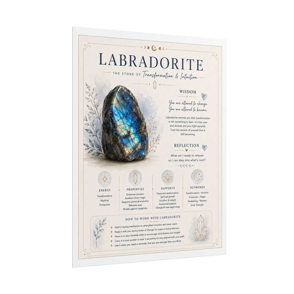 Labradorite: Trusting Who You're Becoming | Crystal Wisdom Fine Art Print