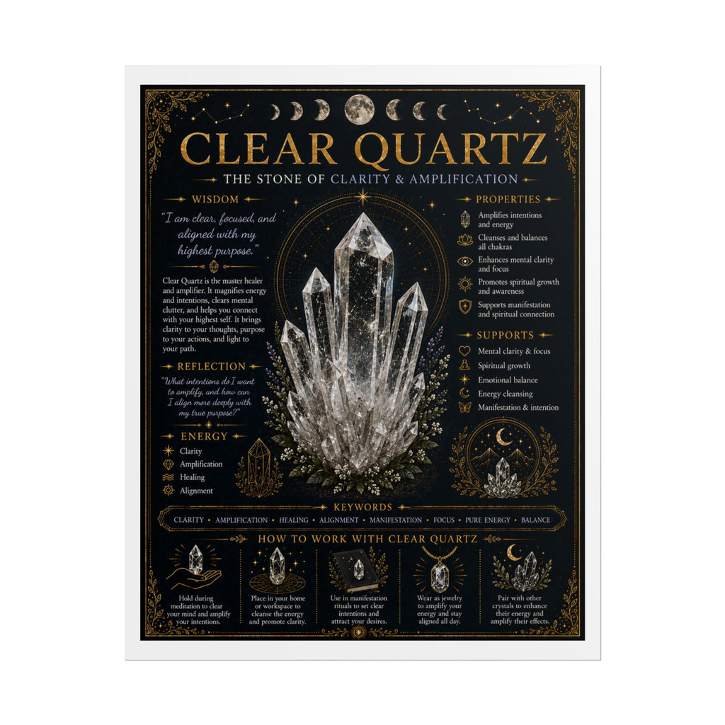 Clear Quartz: Aligning with Intention | Crystal Wisdom Fine Art Print