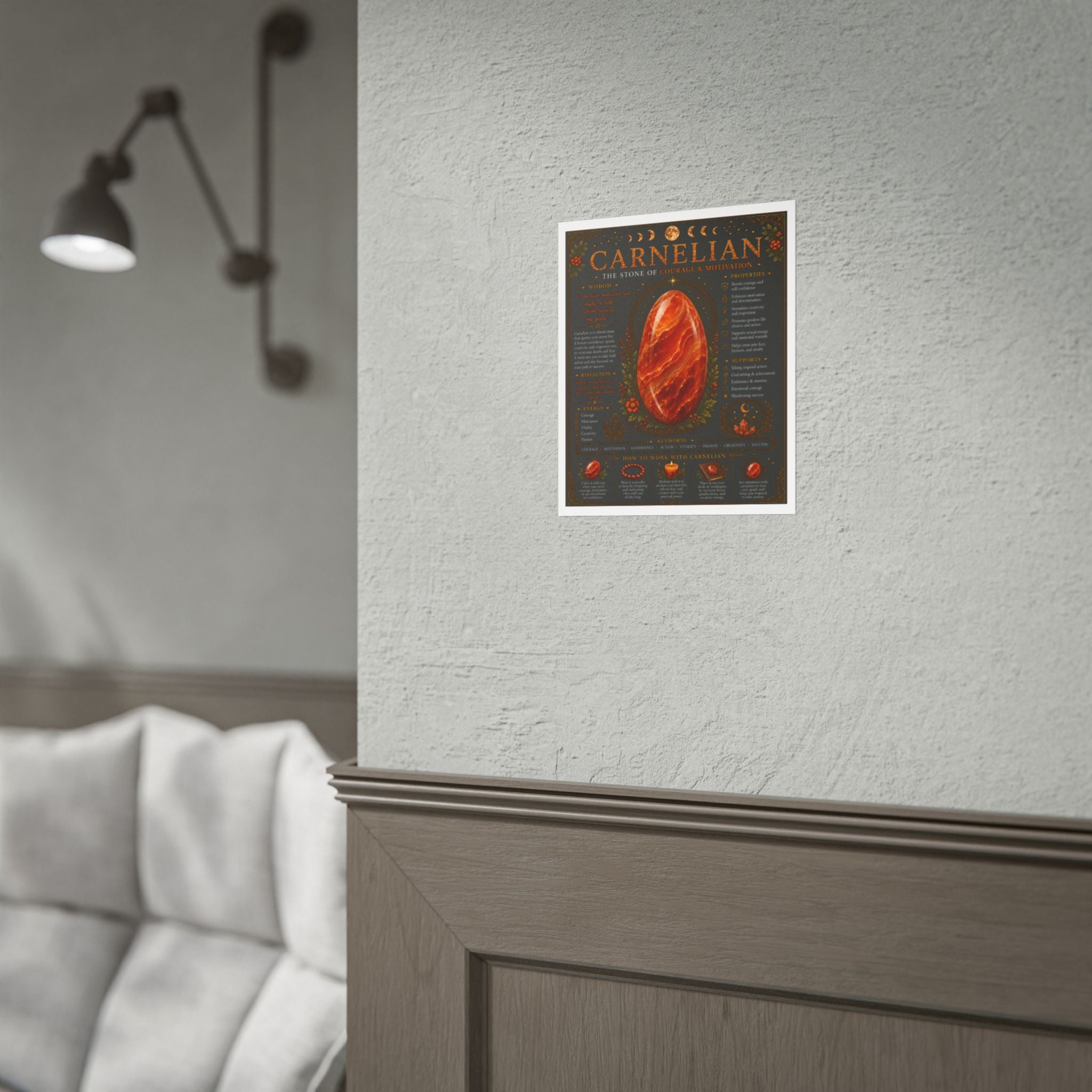 Carnelian: Bold Beginnings | Crystal Wisdom Fine Art Print