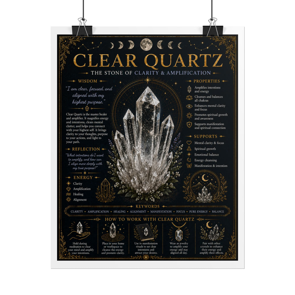 Clear Quartz: Aligning with Intention | Crystal Wisdom Fine Art Print