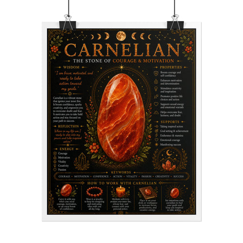 Carnelian: Bold Beginnings | Crystal Wisdom Fine Art Print