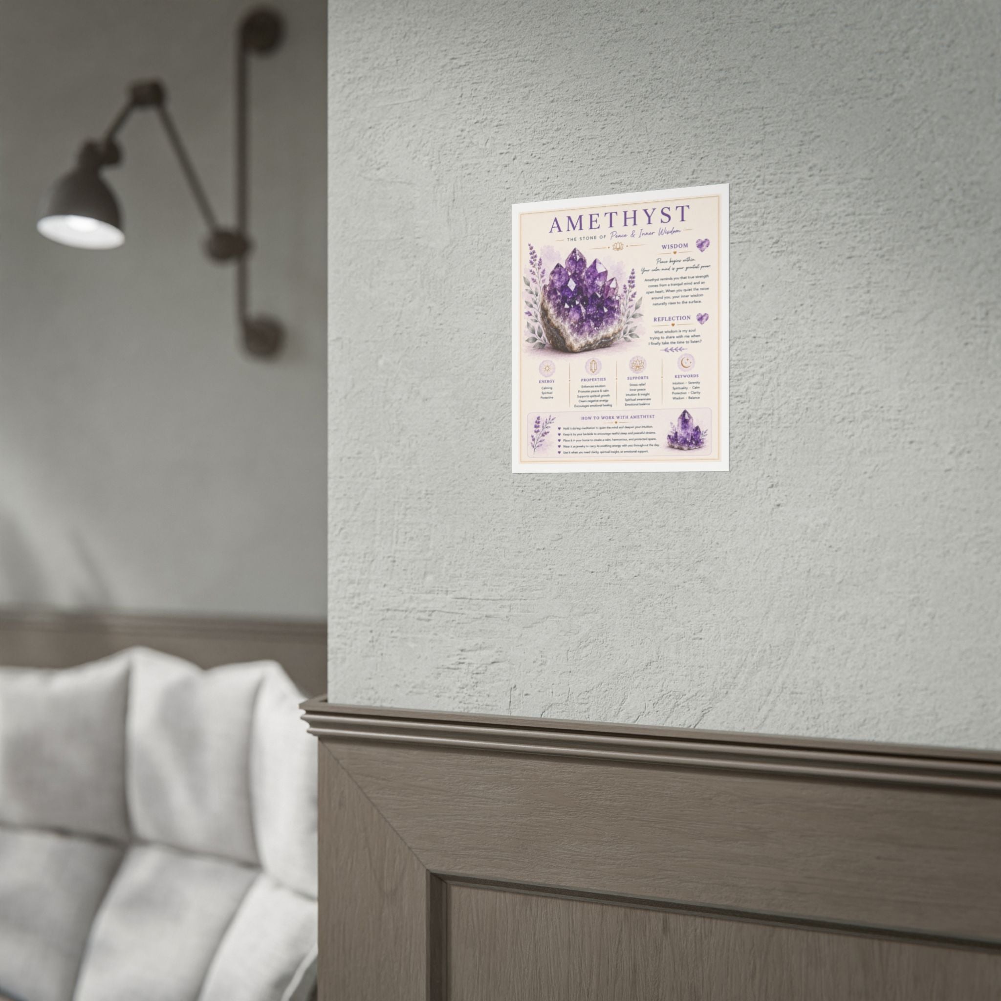 Amethyst: Returning to Stillness | Crystal Wisdom Fine Art Print