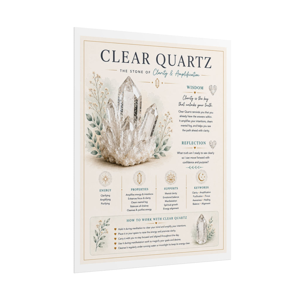 Clear Quartz: Clarity Through Intention | Crystal Wisdom Fine Art Print
