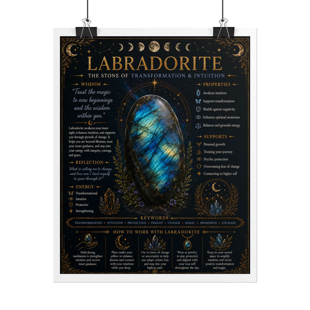 Labradorite: Trusting Who You're Becoming | Crystal Wisdom Fine Art Print