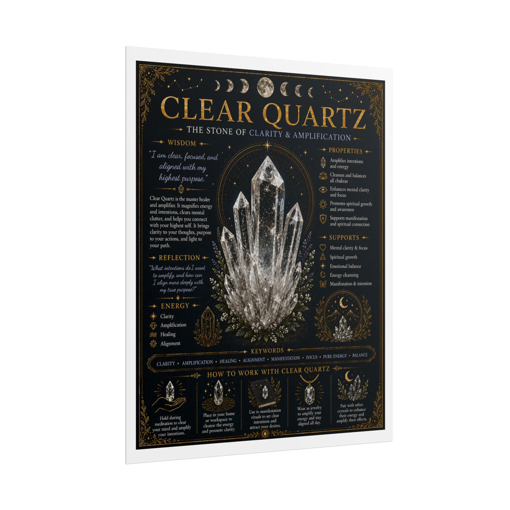 Clear Quartz: Aligning with Intention | Crystal Wisdom Fine Art Print