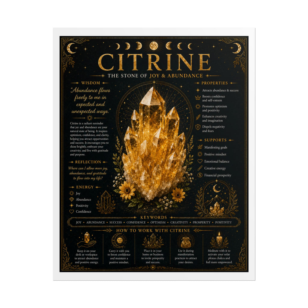 Citrine: Claiming Your Light | Crystal Wisdom Fine Art Print