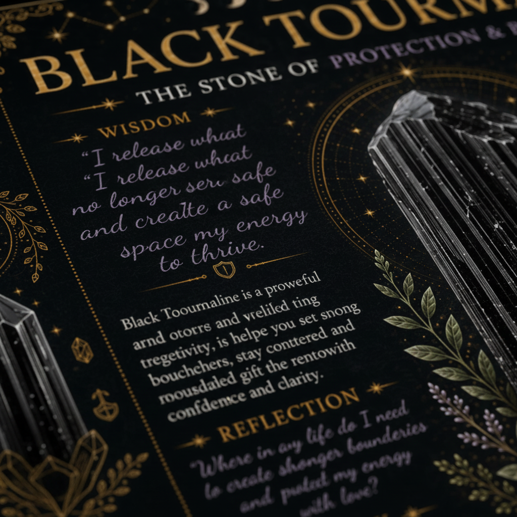 Black Tourmaline Dark Wisdom