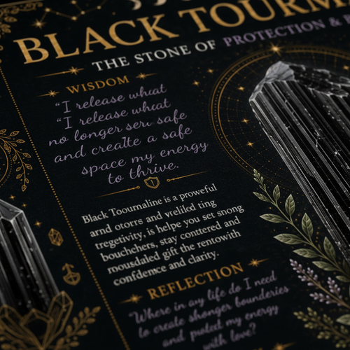 Black Tourmaline Dark Wisdom