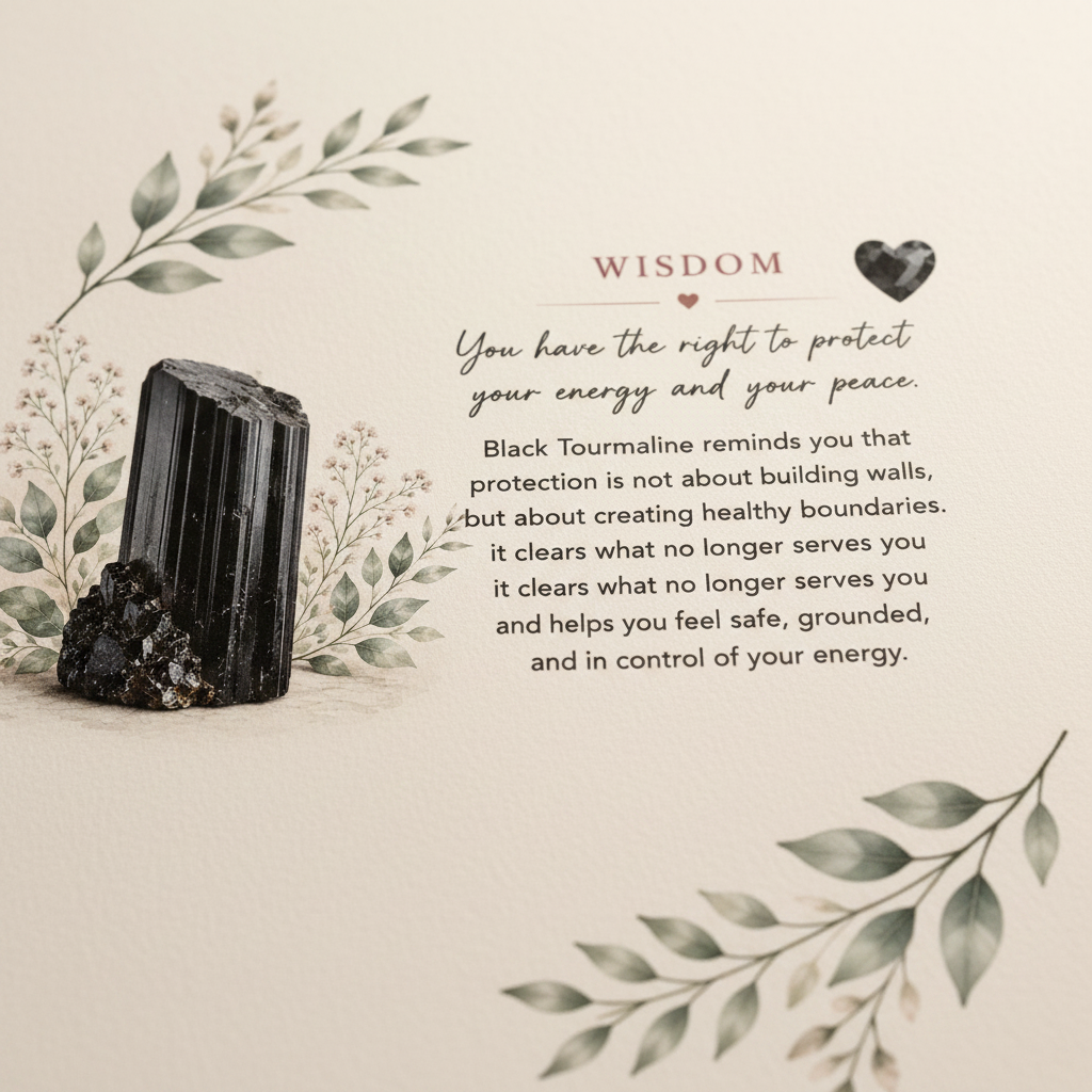 Black Tourmaline Wisdom Close-Up