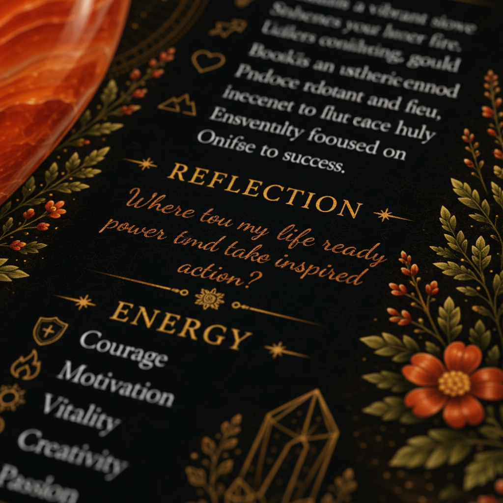 Carnelian Dark Reflection