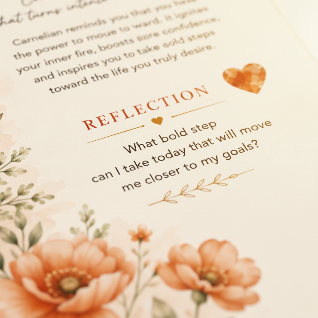 Carnelian Reflection Close-Up