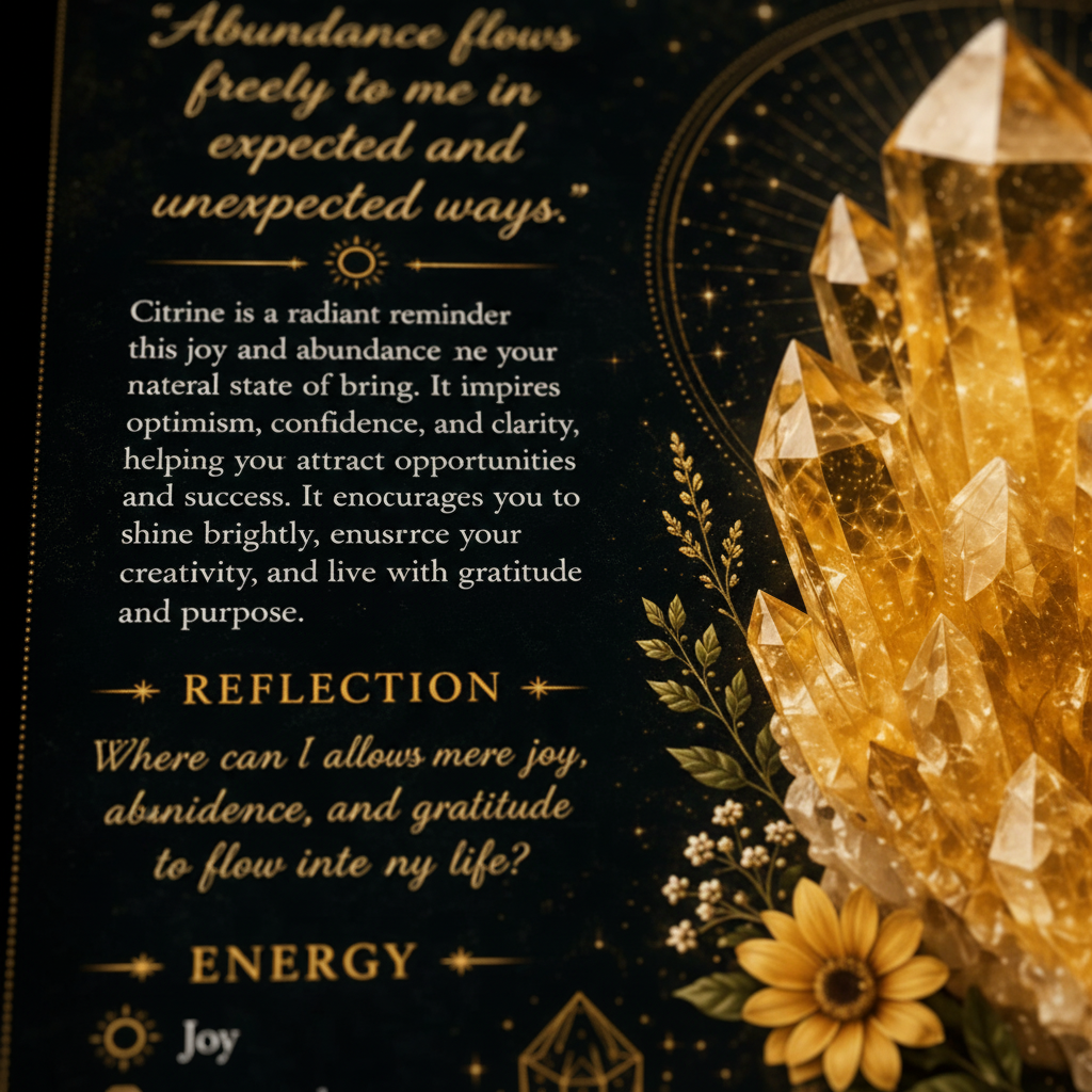 Citrine Dark Wisdom