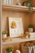 Citrine Print on Bookshelf