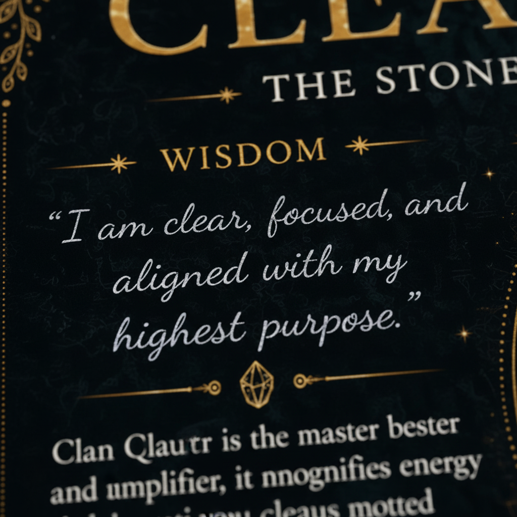 Clear Quartz Dark Wisdom Close-Up