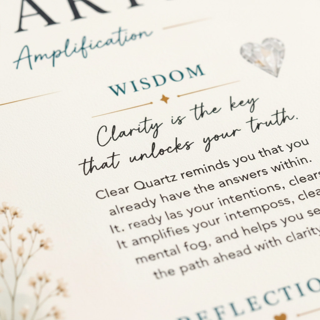 Clear Quartz Wisdom Close-Up