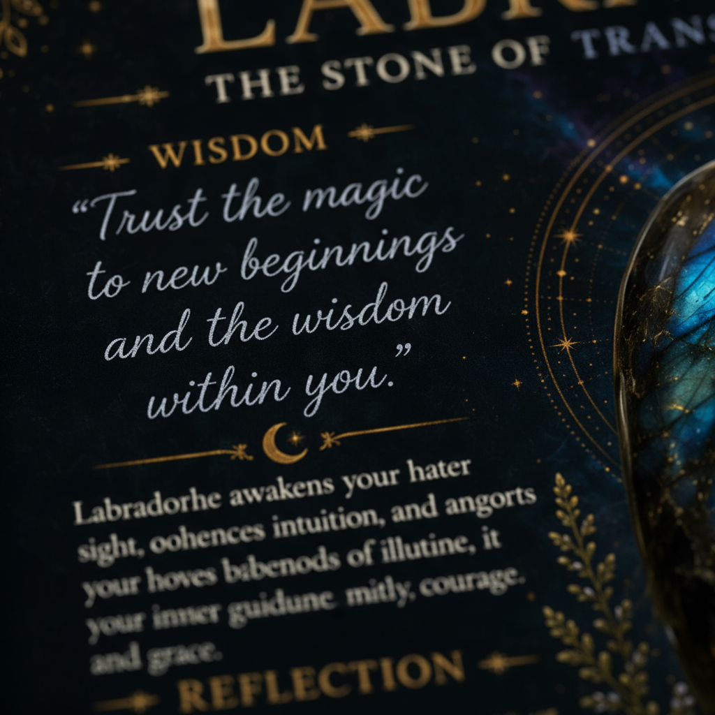 Labradorite Dark Wisdom Close-Up