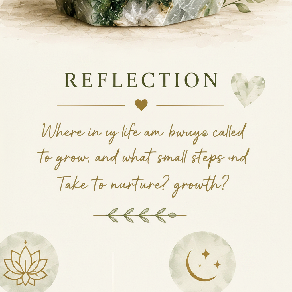 Moss Agate reflection section