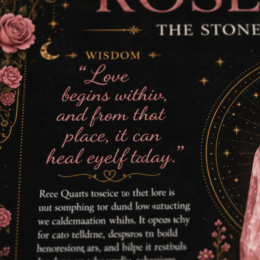 Rose Quartz Reflection Close-Up