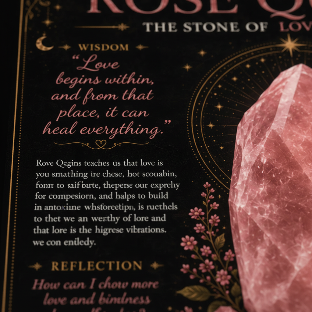 Rose Quartz Wisdom Close-Up