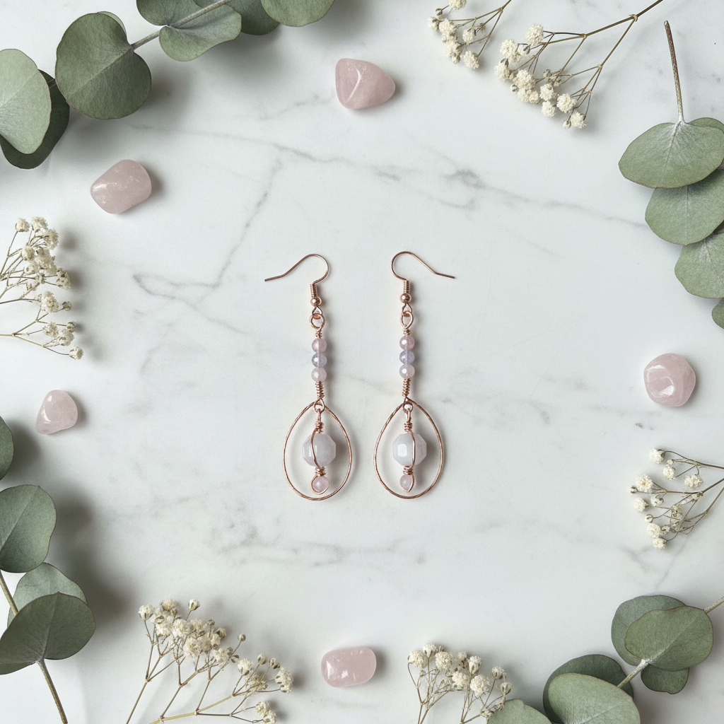 White Marble Flat Lay
